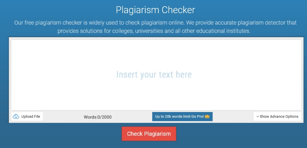 plagiarism checker